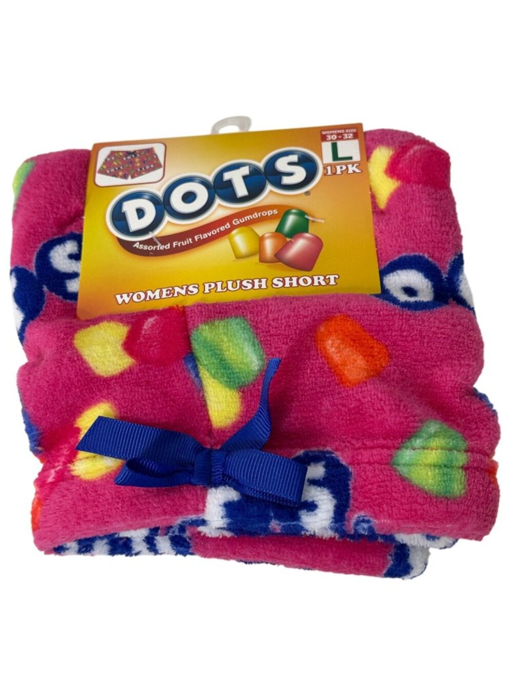 DOTS Candy Plush Lounge Shorts Womens Large New